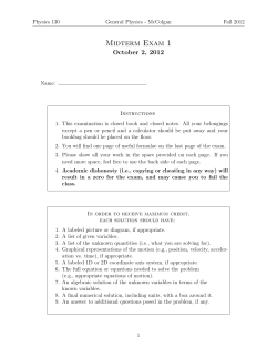 Midterm Exam 1