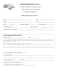 Employment Application