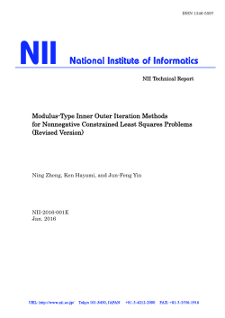 Modulus-Type Inner Outer Iteration Methods for Nonnegative