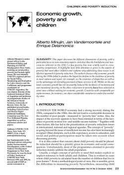 Economic growth, poverty and children