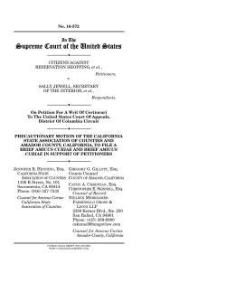 Motion for leave to file amici brief filed by California