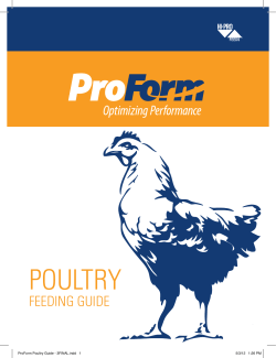 ProForm Poultry Guide