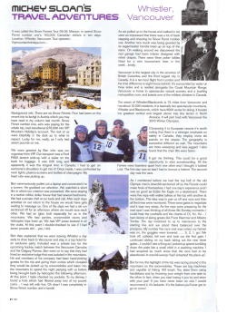 In Magazine - VIP Mountain Holidays