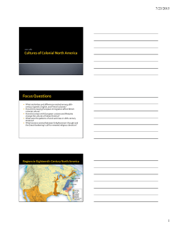 Cultures of Colonial North America