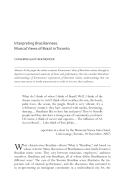 Interpreting Brazilianness: Musical Views of Brazil in Toronto