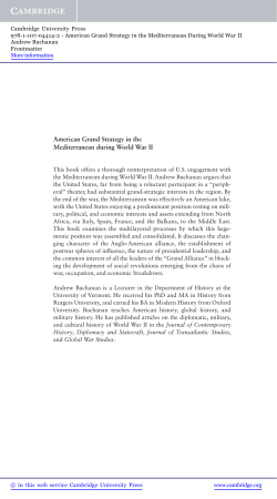 American Grand Strategy in the Mediterranean during World War II