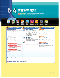 Mystery Plots - Everyday Math