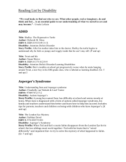 Reading List by Disability