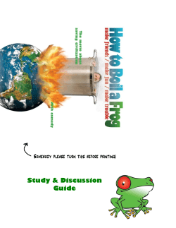 How to Boil a Frog study guide
