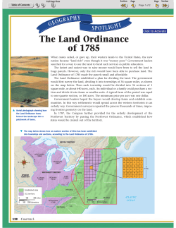 Land Ordinance of 1785