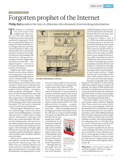 Forgotten prophet of the Internet