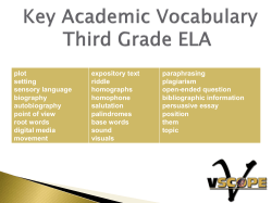 plot setting sensory language biography autobiography point of view