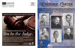 April 2015 - Riverside Lawyer Magazine