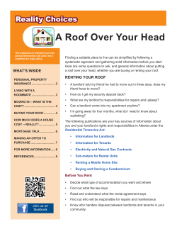 A Roof Over Your Head