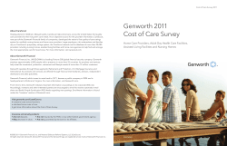 Genworth 2011 Cost of Care Survey