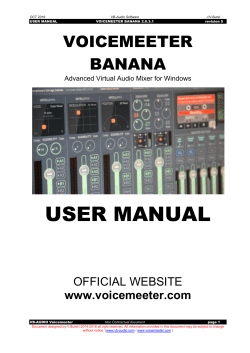 user manual