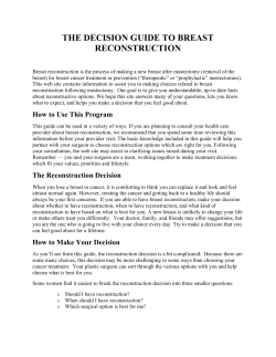 the decision guide to breast reconstruction - Surgery