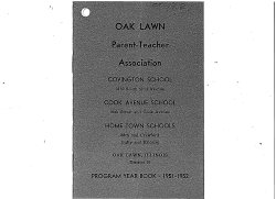Oak Lawn Parent-Teacher Association Program Year Book, 1951
