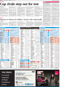 Cup rivals step out for test