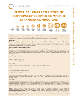 Electrical Characteristics of Copperweld&reg;/Copper Composite