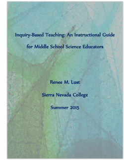 Inquiry-Based Teaching - Sierra Nevada College