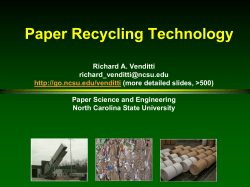 Paper Recycling Technology