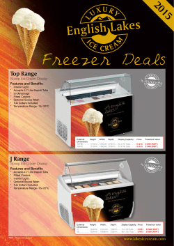 Freezer Deals - English Lakes Ice Cream