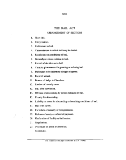 THE BAIL ACT