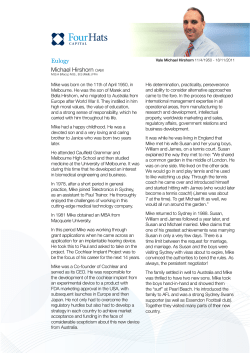 Michael Hirshorn - Four Hats Capital