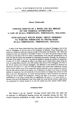 acta universitatis lodziensis cooling effects of a river and sea breeze
