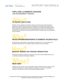 support materials - National Child Traumatic Stress Network