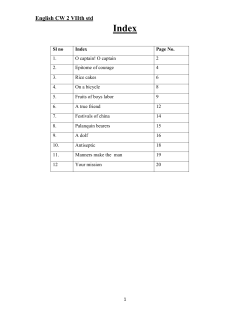 English CW 2 VIIth std - Uday Pre