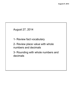 Rounding with whole numbers a