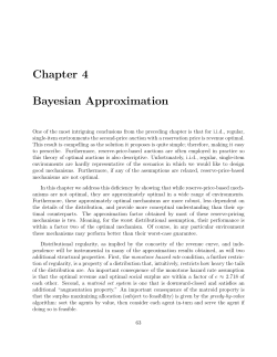 Chapter 4 Bayesian Approximation