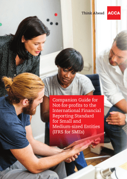 Companion Guide for Not-for-profits to the International Financial