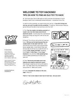 Hertz - Toy Hacking - How to get toys