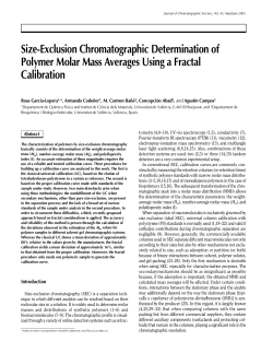 Size-Exclusion Chromatographic Determination of Polymer Molar