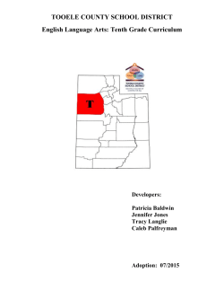 TCSD ELA 10 Curriculum 2015