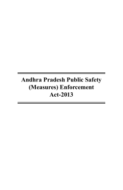 Public Safety Act - Hyderabad Police