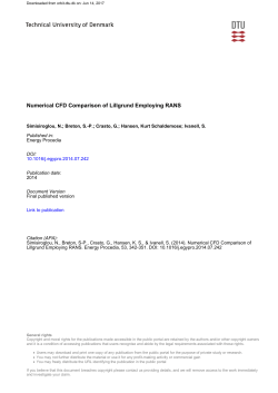 Numerical CFD Comparison of Lillgrund Employing RANS