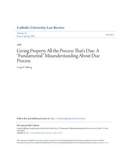 Giving Property All the Process That`s Due