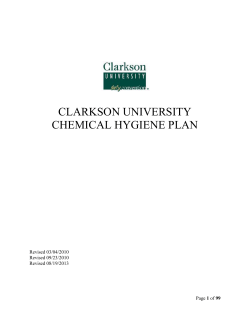 table of contents - Clarkson University