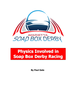Physics Involved in Soap Box Derby Racing