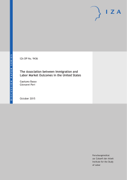 The Association between Immigration and Labor Market