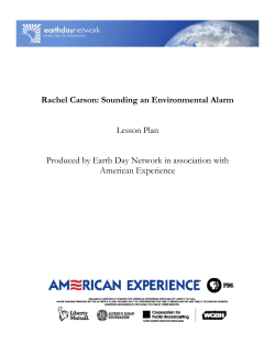 Rachel Carson: Sounding an Environmental Alarm Lesson