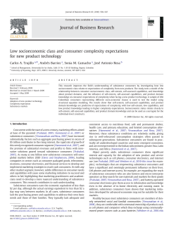 Low socioeconomic class and consumer complexity expectations for