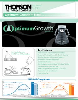 Optimum Growth™ Flask