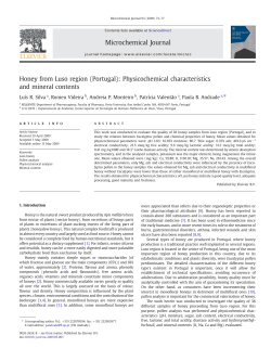 Honey from Luso region (Portugal): Physicochemical characteristics