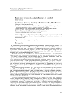 Equipment for coupling a digital camera to a optical microscopy