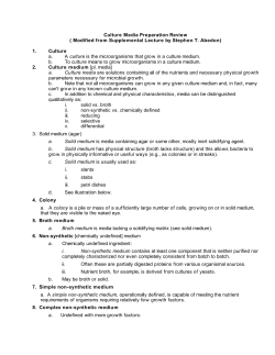 Culture Media Preparation Review Modified